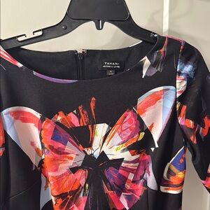 Tahari Multicolor Abstract Dress